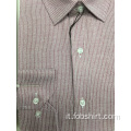 Camicia a maniche lunghe business tinta in filo